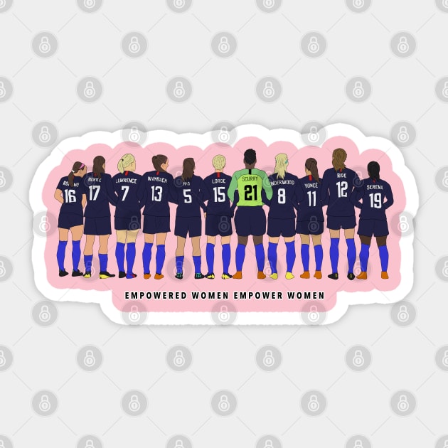 USWNT US Womens Soccer Team Sticker by Hevding